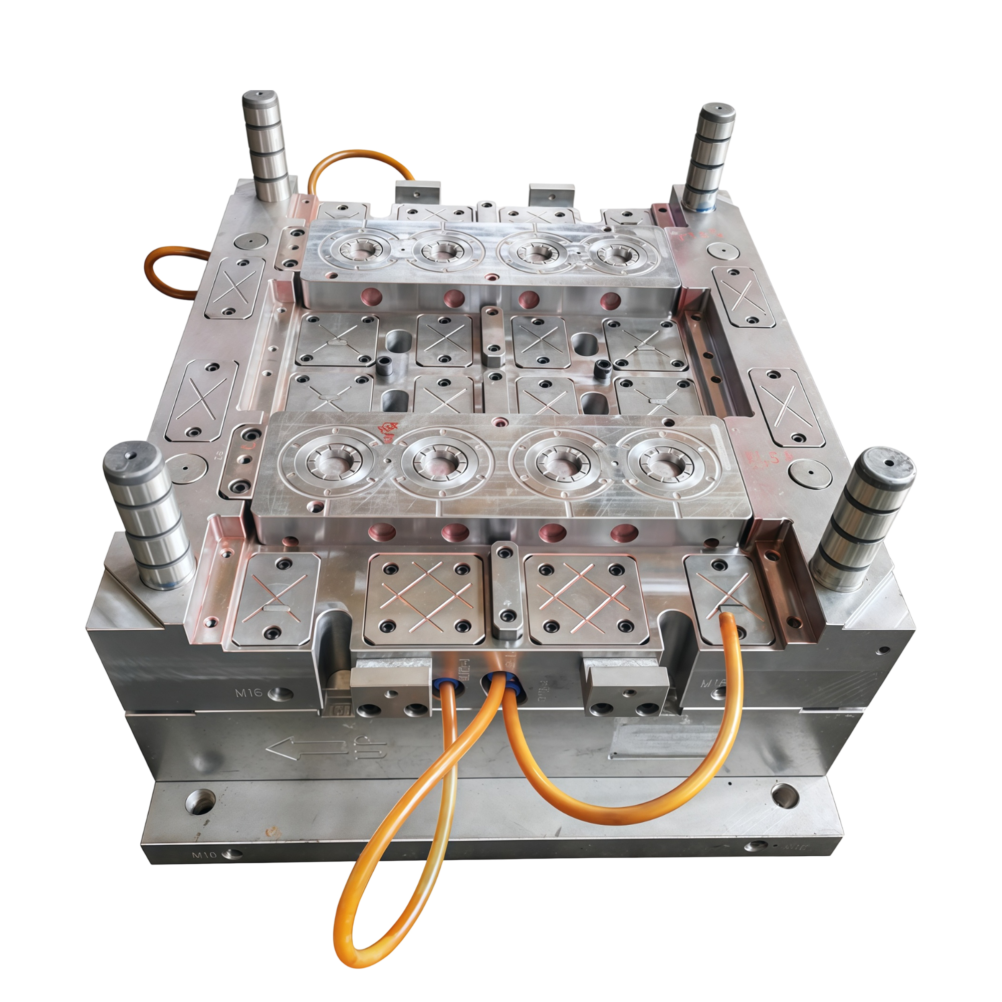 Customer-supplied hot-runner multi-cavity injection mold